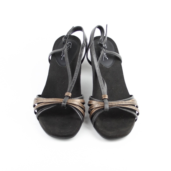 Aetrex Black and Tan Strappy Sandals - Picture 2 of 8